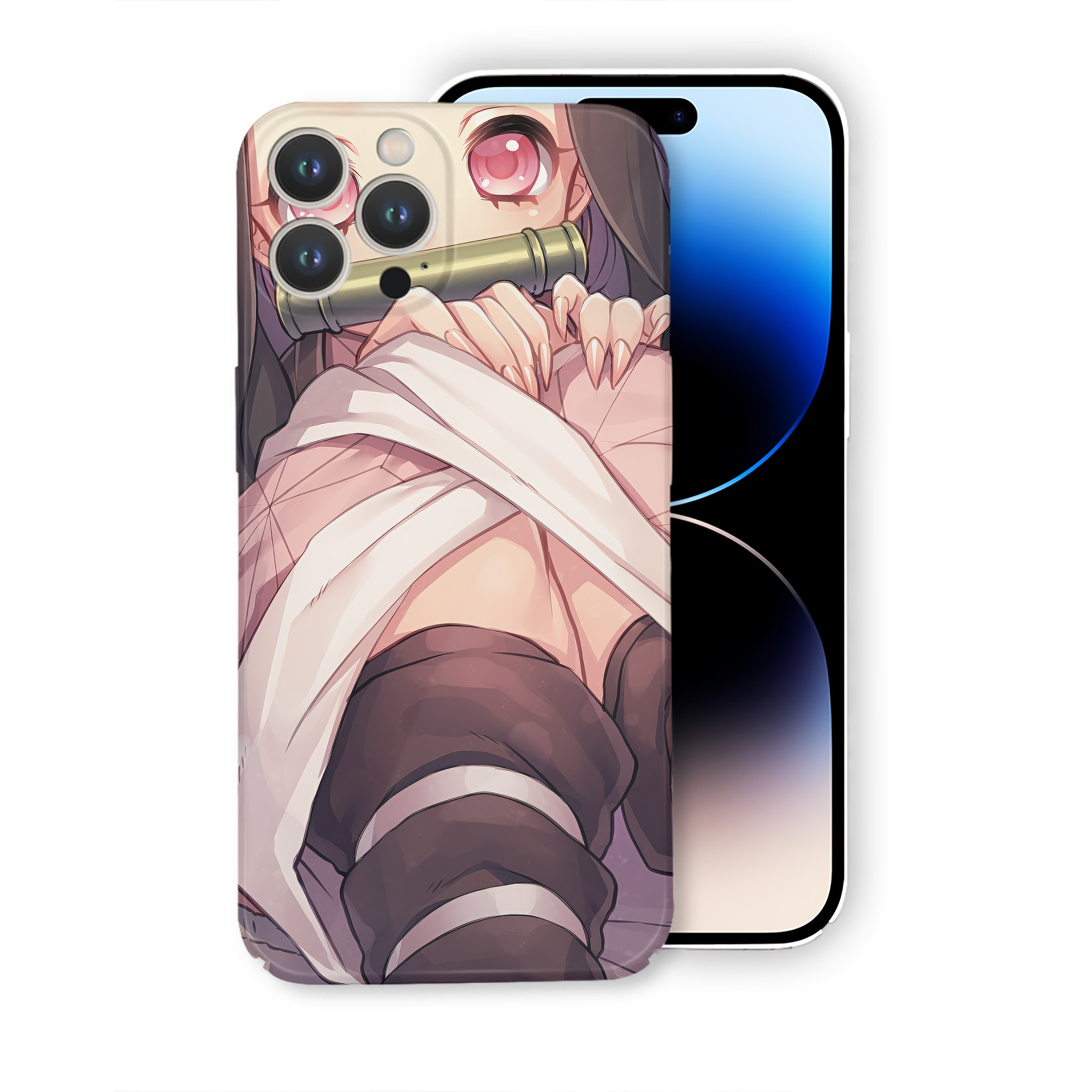 （画像用） 鬼滅の刃（きめつのやいば）竈門 禰󠄀豆子／かまど ねずこ Kamado Nezuko 【iPhone 14シリーズ対応】ハードケース